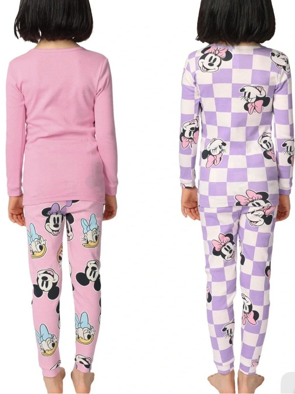 NWT Disney Minnie Mouse 4-piece Pajama Set Pink Purple Girl Size 4T